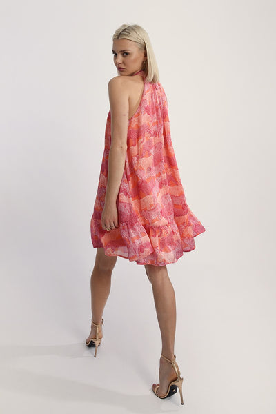 Molly Bracken High Neck Pink Savannah Dress