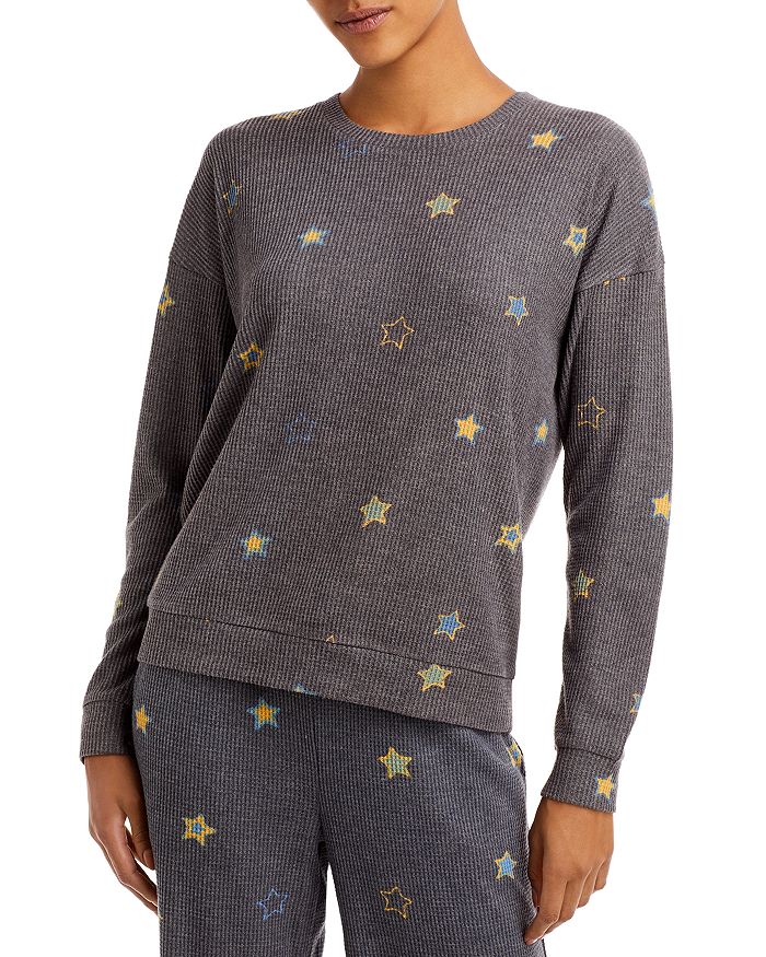 PJ Salvage Star Of The Show Stars L/S Top - Charcoal