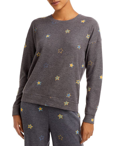 PJ Salvage Star Of The Show Stars L/S Top - Charcoal