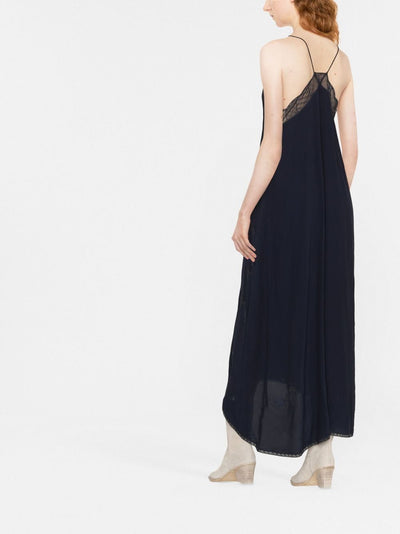 Zadig & Voltaire Strass Embellished Star Slip Dress - Navy