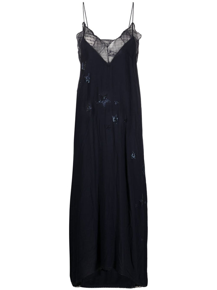 ワンピース ZADIG&VOLTAIRE STELLA BC PATCH STRASS DRESS STELLA BC PATCH STRASS DRESS JWDR01099/011 | Bruna Rosso