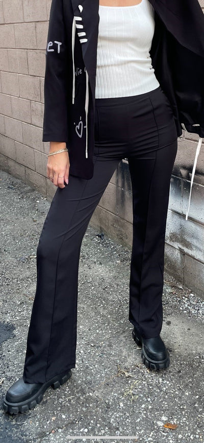 The Pink Door Dress Pants - Black