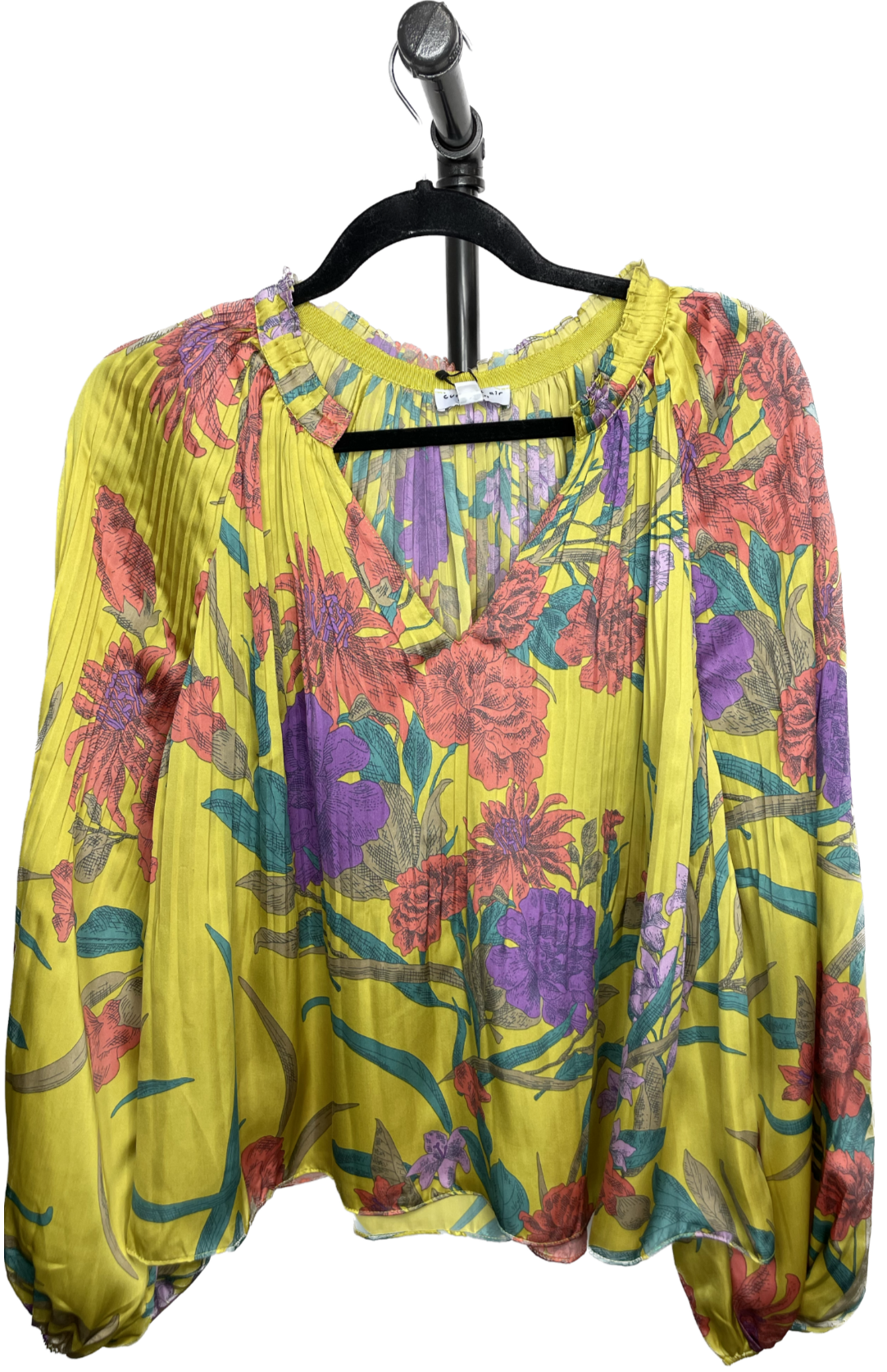 The Pink Door Yellow Floral Blouse