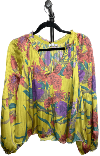 The Pink Door Yellow Floral Blouse