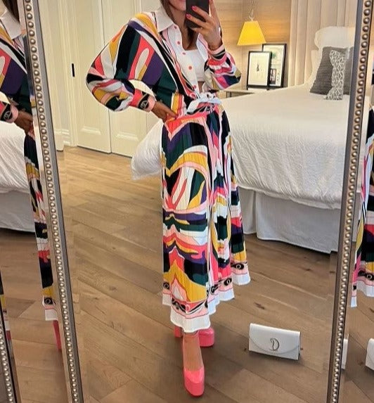 The Pink Door Retro Multi Colour Top