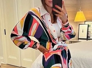 The Pink Door Retro Multi Colour Top