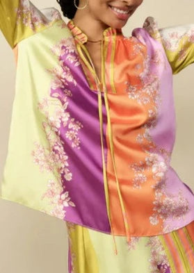 The Pink Door Multi Colour Print Blouse