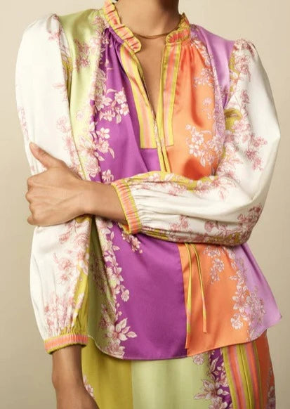 The Pink Door Multi Colour Print Blouse