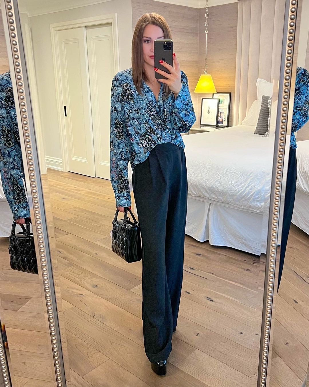Zadig & Voltaire Tink Bohemian Butterfly Blouse - Blue