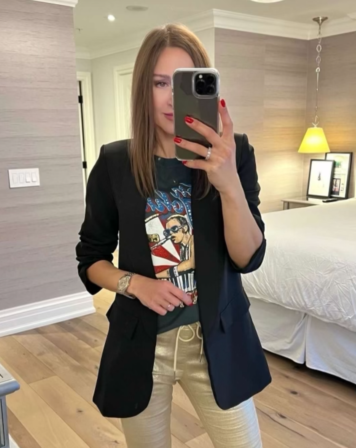 DayDreamer Elton John Rocket Man Tee - Vintage Black