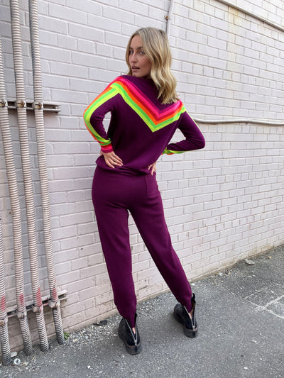 Brodie Jogger - Aubergine