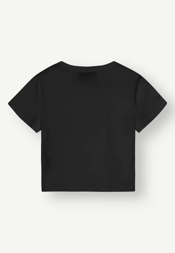 HERSKIND Hazel Crop Tee - Black