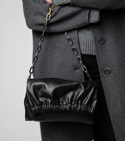 Zadig & Voltaire Rockyssime Lambskin Tricolour Chain Strap - Black
