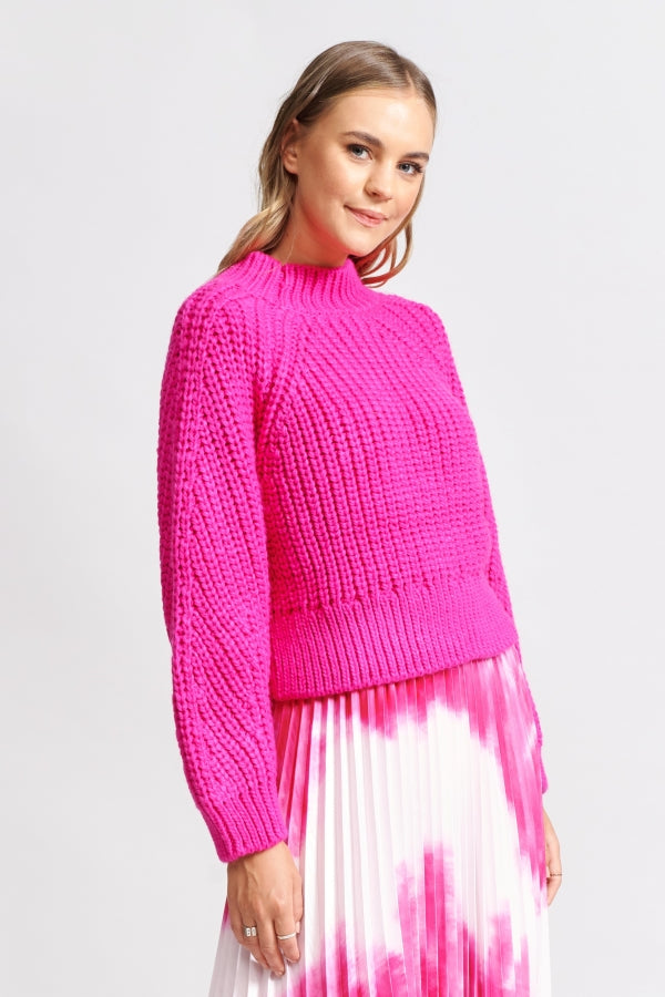 WATO The Chunky Knit Sweater - Hot Pink