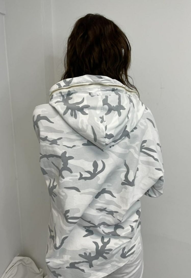 MINI Camo Hoodie w Zipper Detail
