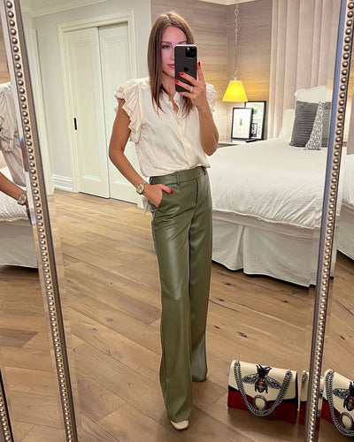 Zadig & Voltaire Tiza Satin Blouse - Mint Green