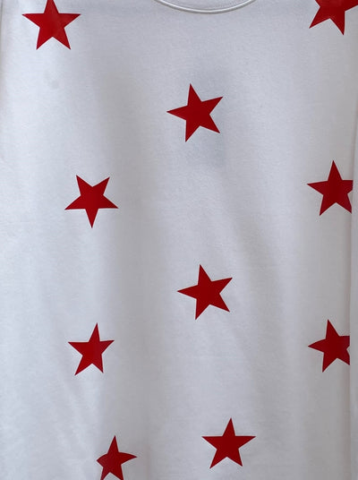 Style Reform White Sweatshirt w/ Red Stars