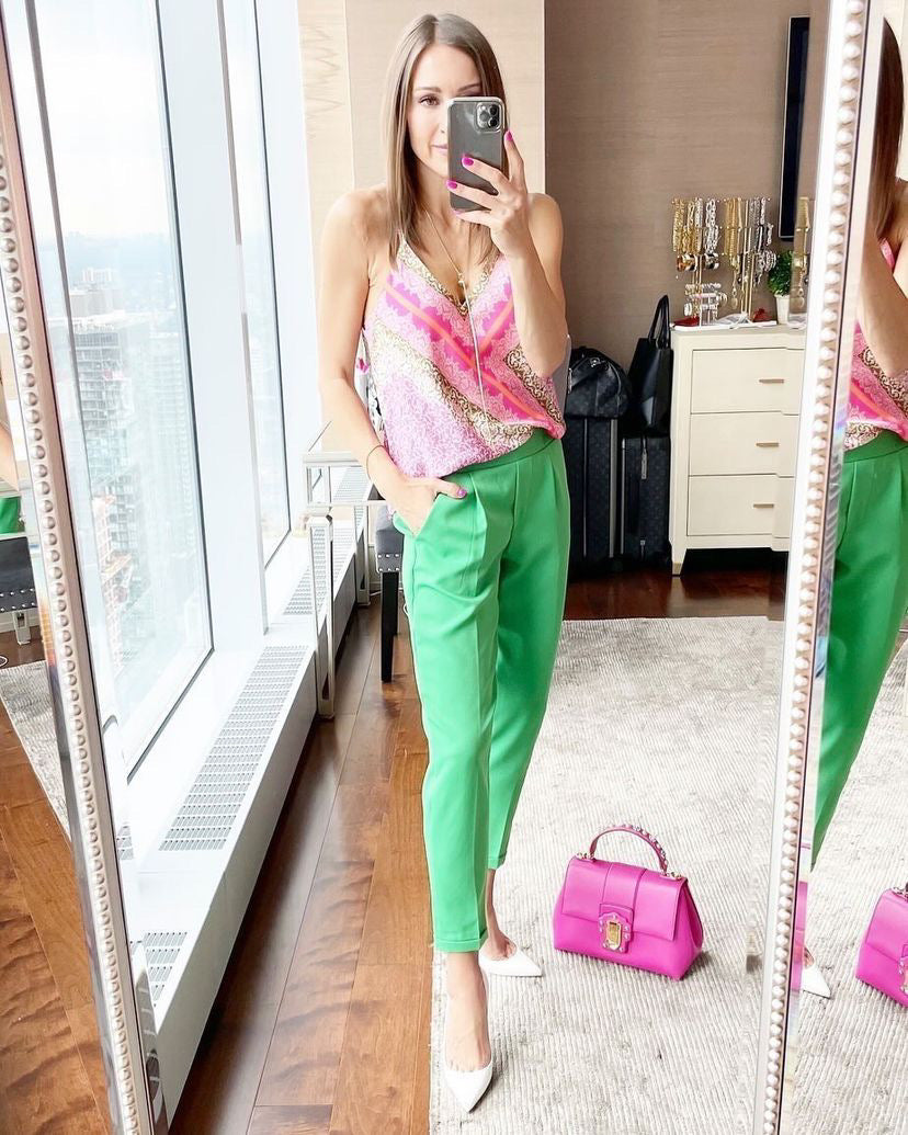 Galita Pink Filigree Print Cami