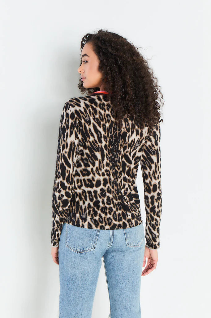 Lisa Todd “Animal Instincts” Leopard Print Sweater w/ Side Zipper