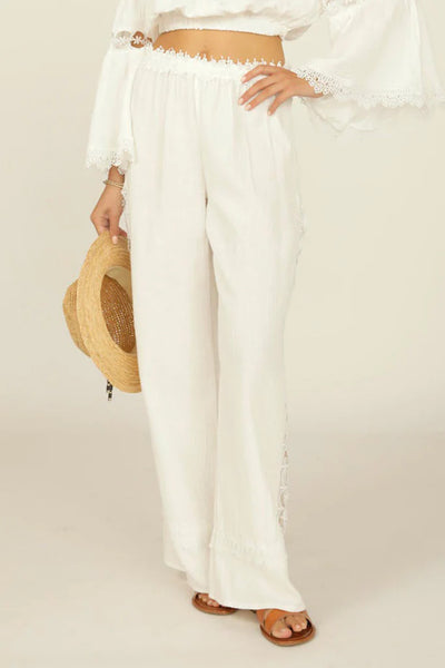 Surf Gypsy Wide Leg Pant White