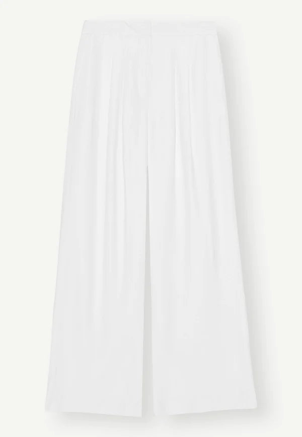 HERSKIND Lotus Wide Leg Pants - White