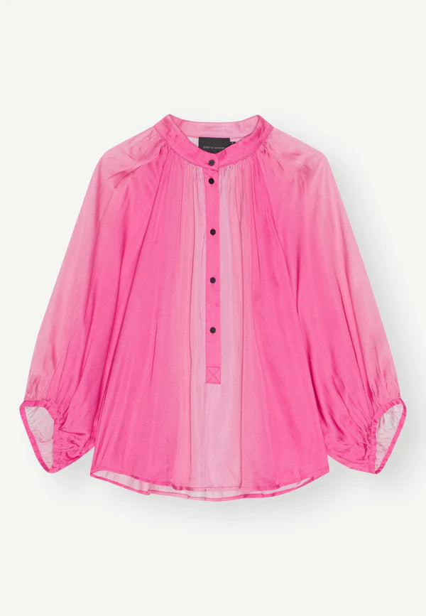 HERSKIND Queen w/Button Detail Ombré Blouse - Pink