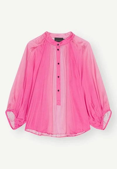 HERSKIND Queen w/Button Detail Ombré Blouse - Pink