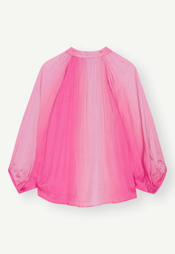 HERSKIND Queen w/Button Detail Ombré Blouse - Pink