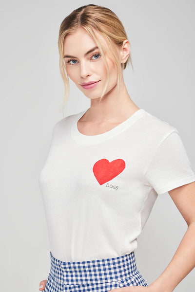 WILDFOX I Love Dogs Charlie Top - White
