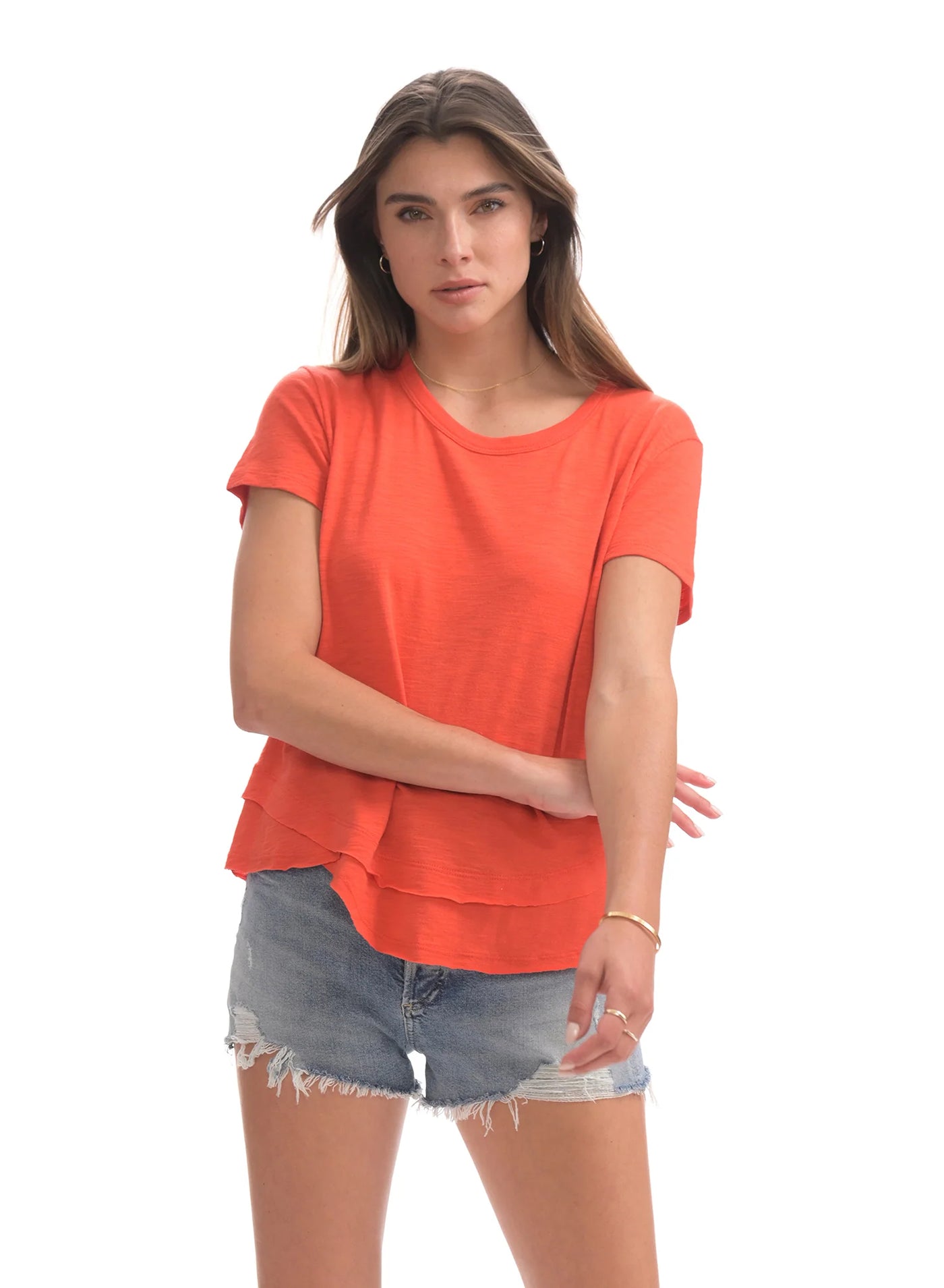 CHRLDR Ava Mock Layer T-shirt - Grenadine