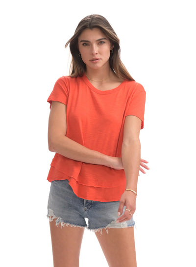 CHRLDR Ava Mock Layer T-shirt - Grenadine