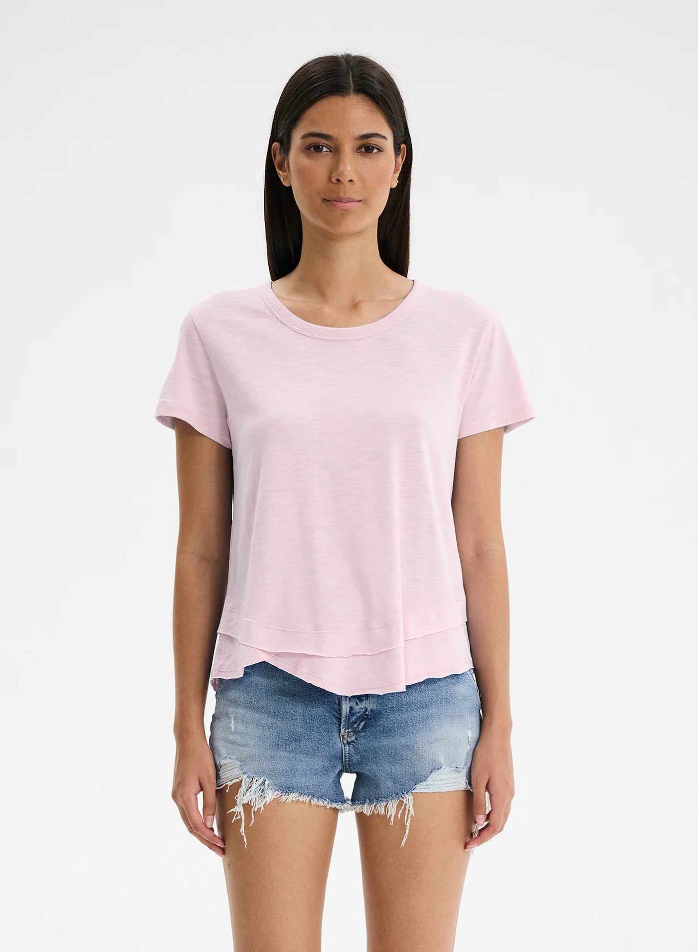 CHRLDR Ava Mock Layer T-shirt - Candy Pink