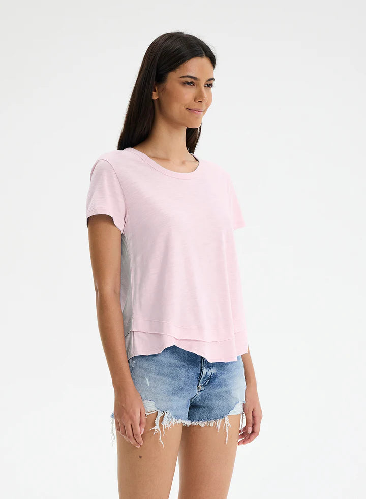 CHRLDR Ava Mock Layer T-shirt - Candy Pink