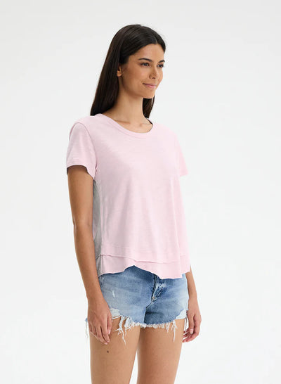 CHRLDR Ava Mock Layer T-shirt - Candy Pink