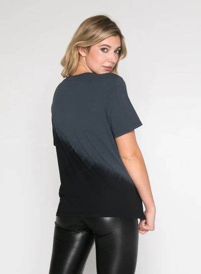 CHRLDR Rainbow Bolt Wide Tee Charcoal