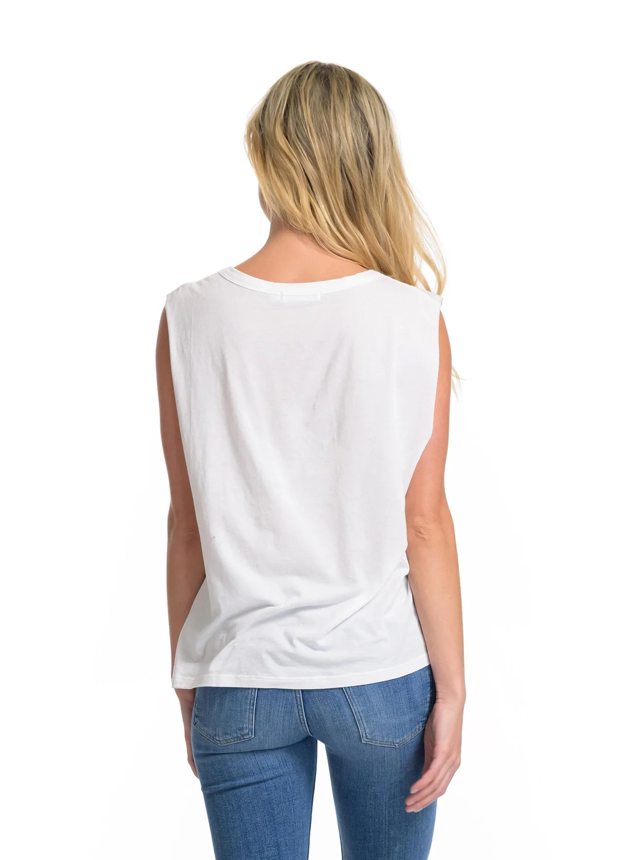 CHRLDR Cindy Multicollar Muscle T-shirt - White