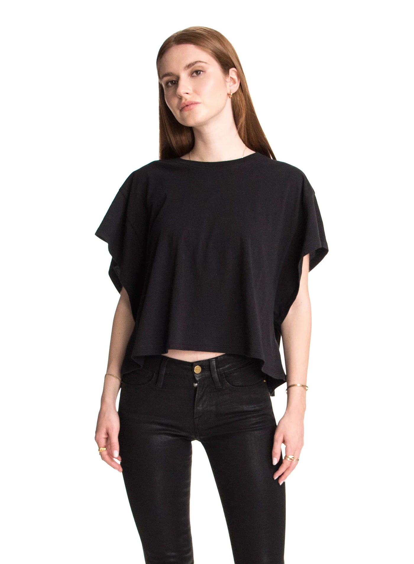 CHRLDR Margaux Butterfly Muscle T-shirt - Black