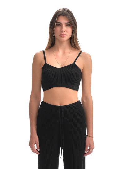 CHRLDR Megan Rib Bralette - Black