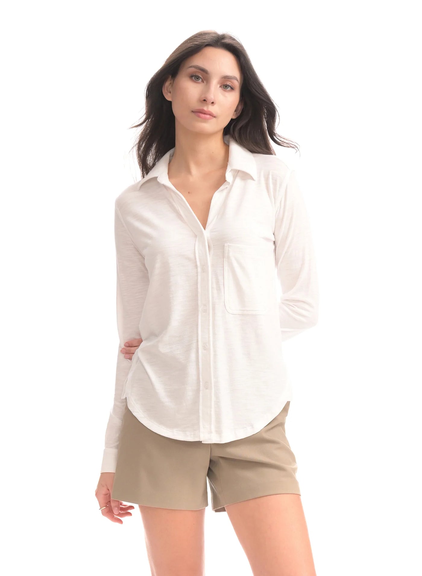 CHRLDR Amrat Jersey Blouse - White