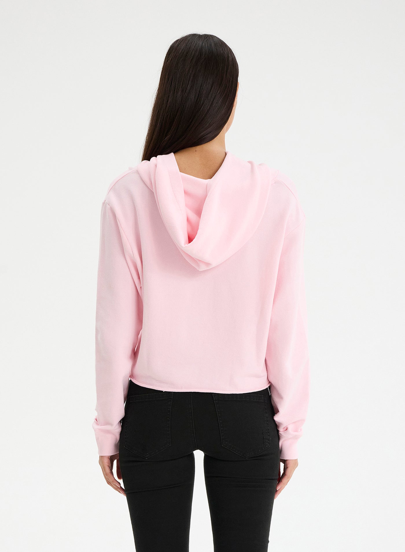CHRLDR Skull Star Cutout Pullover Hoodie - Candy Pink