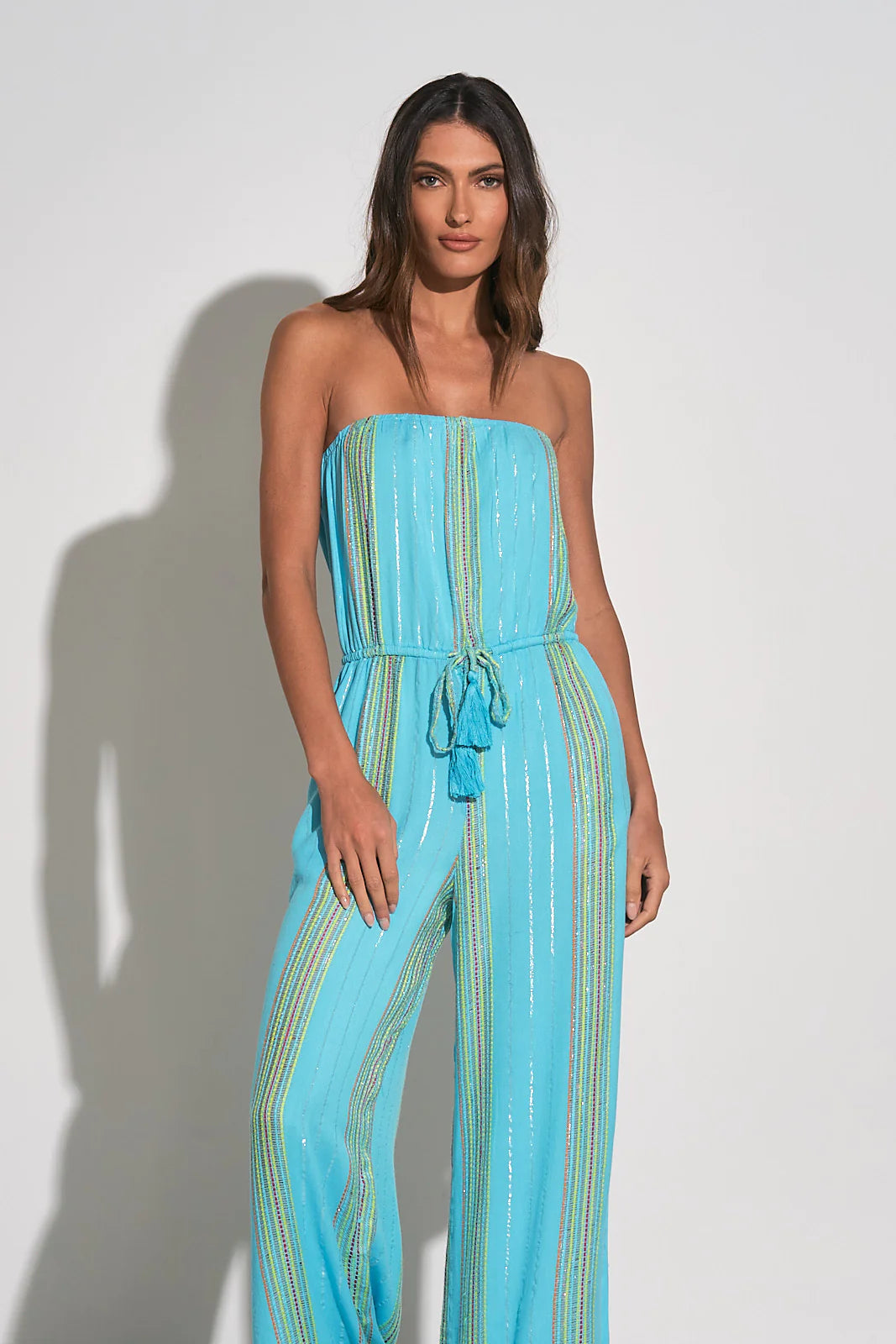 Elan strapless cover up jumpsuit shop
