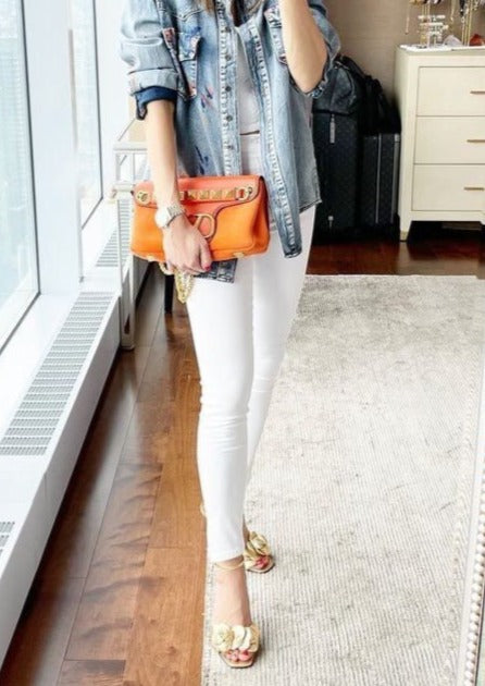 Celebrity Pink White Skinny Denim