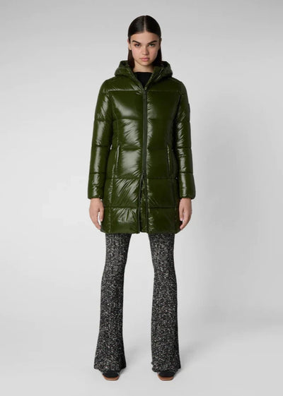Save The Duck INES Hooded Jacket - Pine Green
