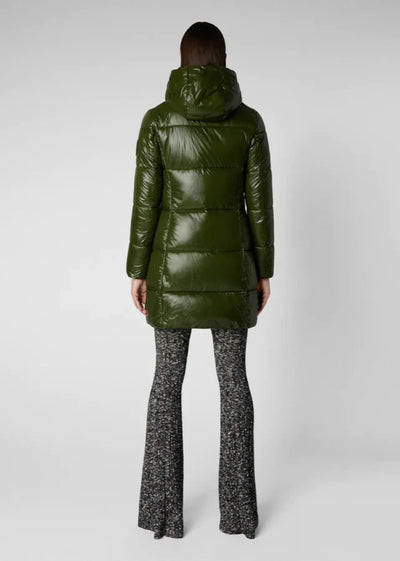 Save The Duck INES Hooded Jacket - Pine Green