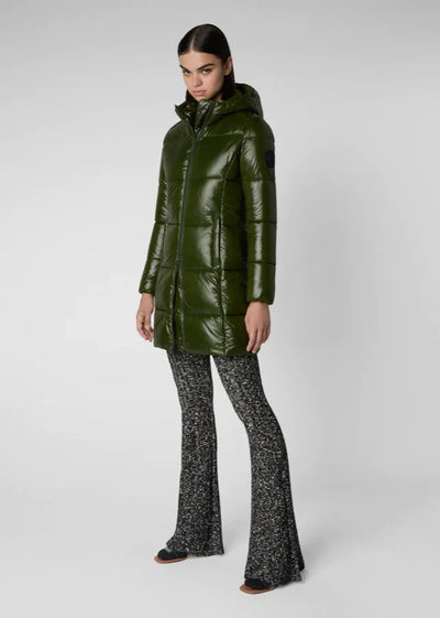 Save The Duck INES Hooded Jacket - Pine Green