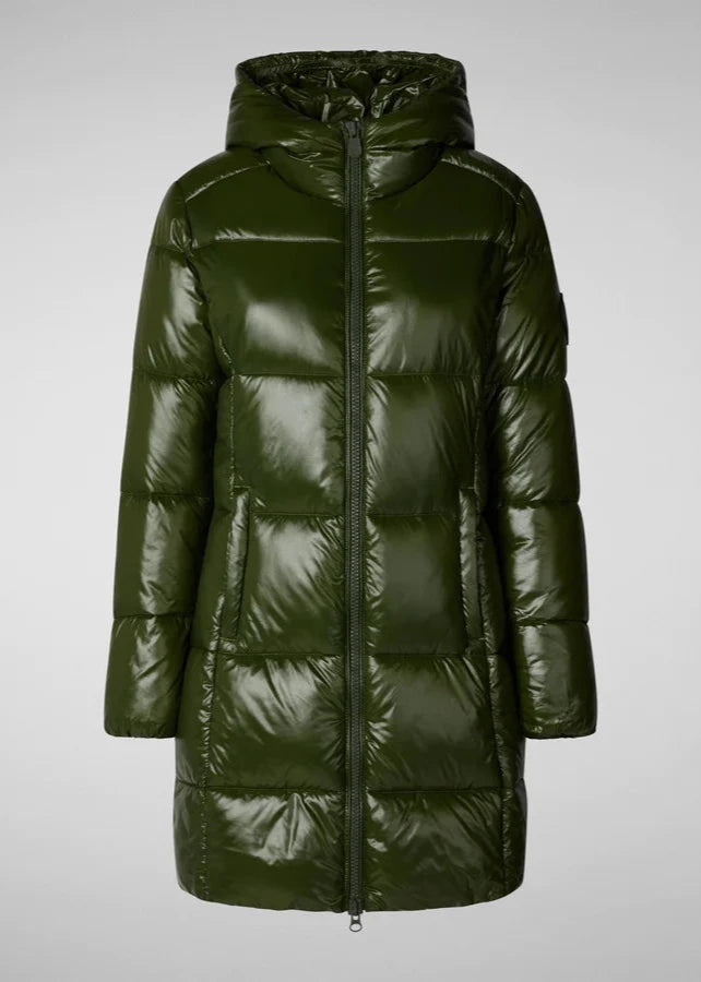 Save The Duck INES Hooded Jacket - Pine Green