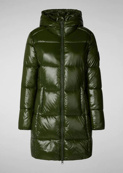 Save The Duck INES Hooded Jacket - Pine Green