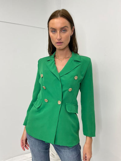 ITOO Double Breasted Blazer - Green