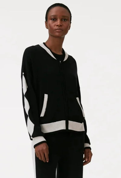 WISPR Diamond Bomber - Coal/Canvas Diamonds