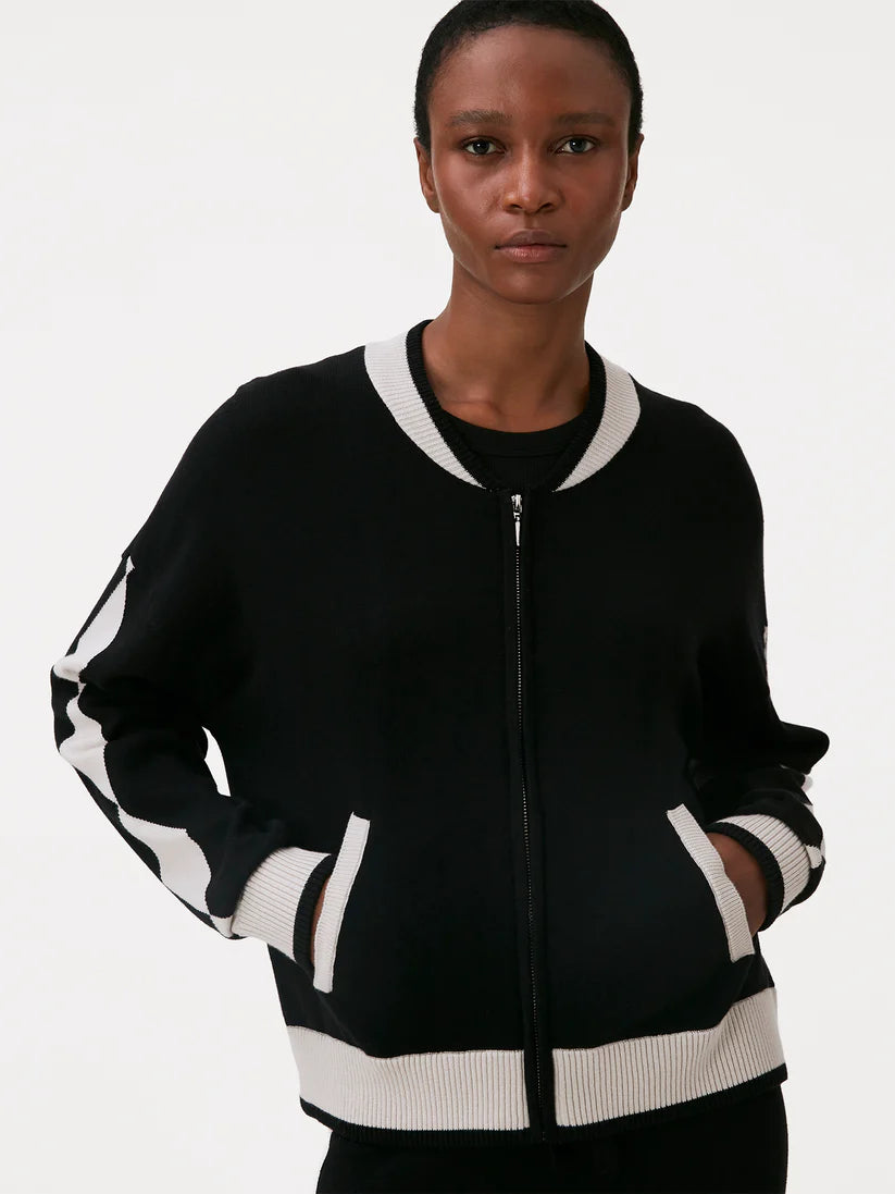 WISPR Diamond Bomber - Coal/Canvas Diamonds
